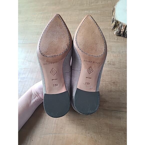 Donald J. Pliner Womens Suzette Light Taupe Block Heels 5.5 Medium - Picture 4 of 5